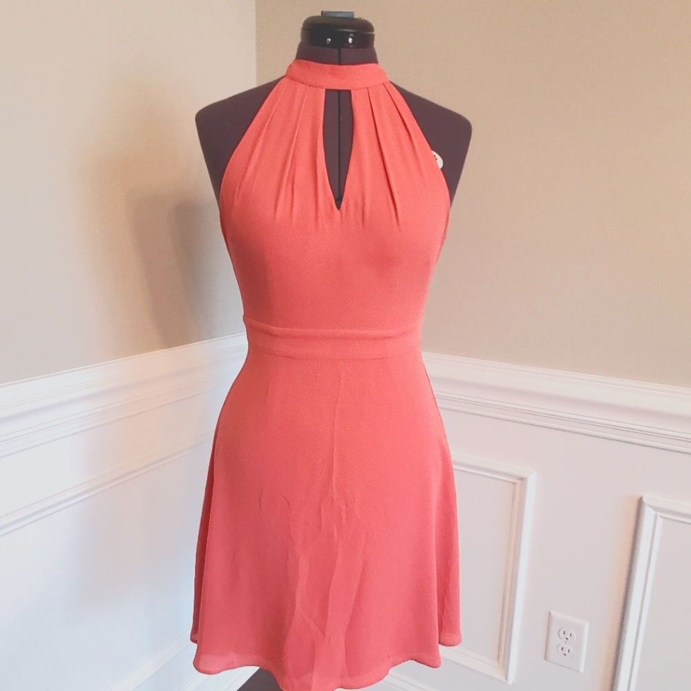 Express Pink Cocktail Mini Dress in small